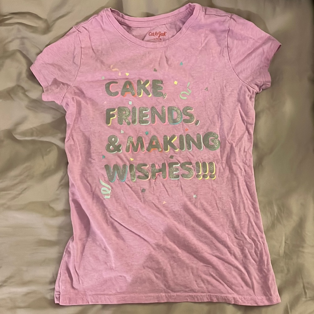 Cat & Jack birthday-themed tee